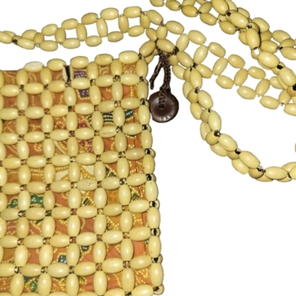 The Sak Woven Bead Shoulder Bag - Natural Tan - Picture 3 of 4